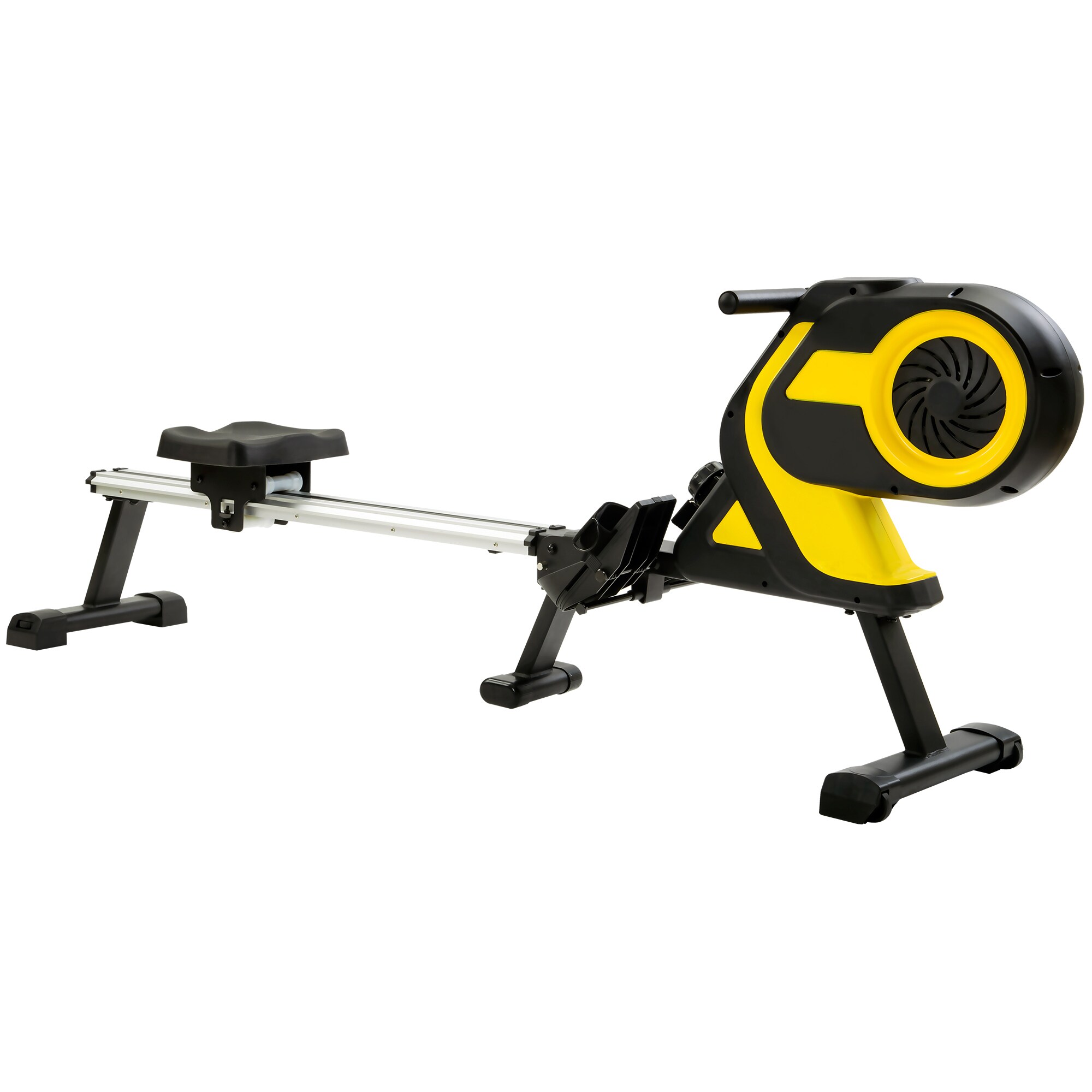 Magnetic Rowing Machine with LCD Monitor Compact Folding Rower for Home Workout 