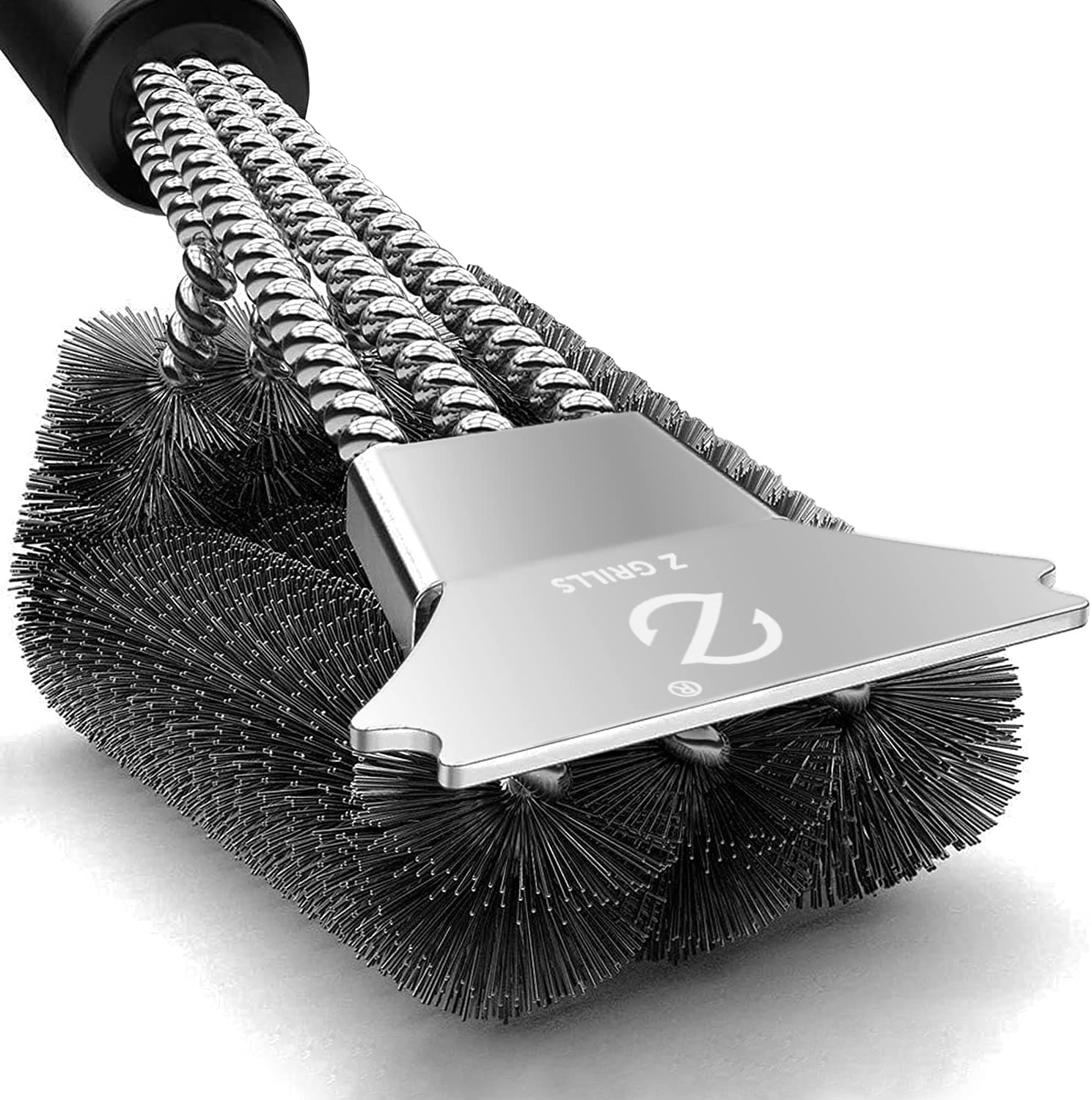 Z GRILLS Steel Wool Plastic 16-in Grill Brush in the Grill Brushes   Cleaning Blocks department at Lowes.com
