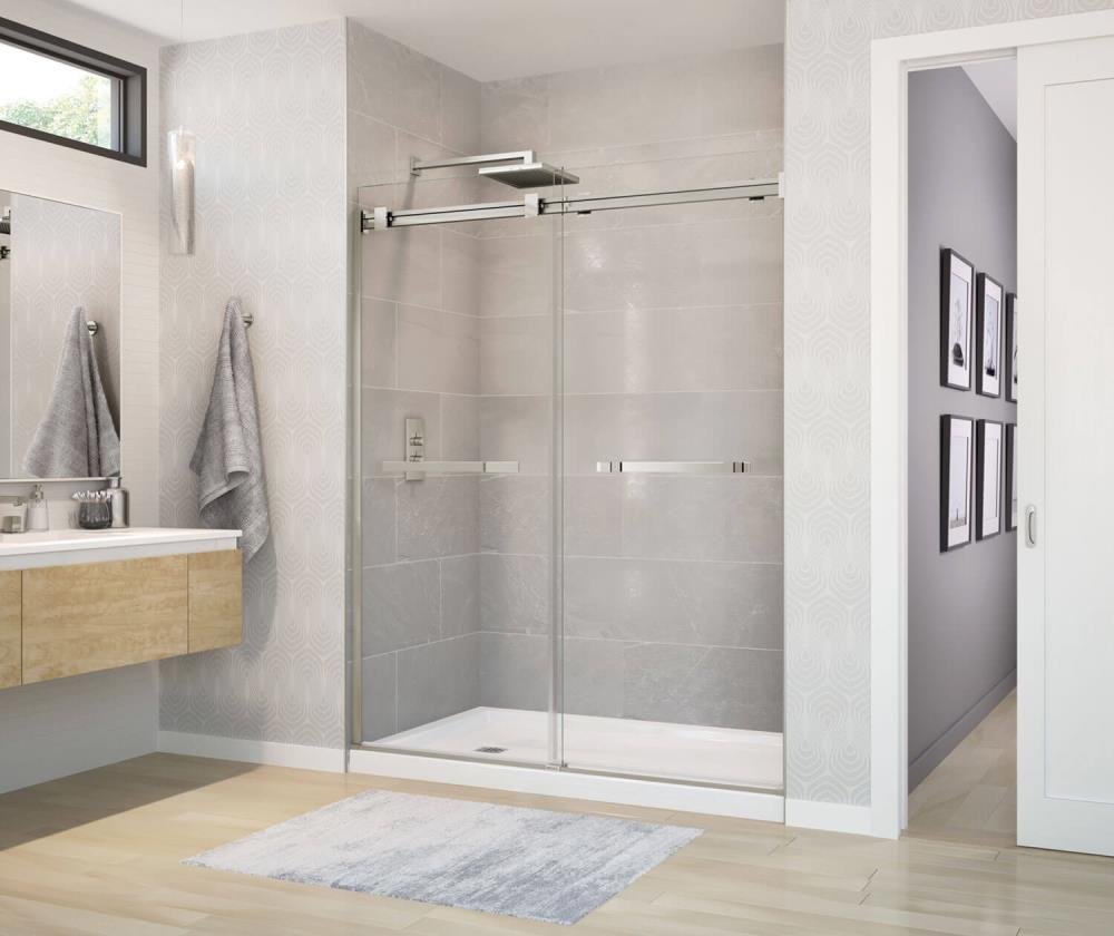 MAAX DUEL SH DR 74 IN X 59 IN CLR BN in the Shower Doors department at Lowes.com
