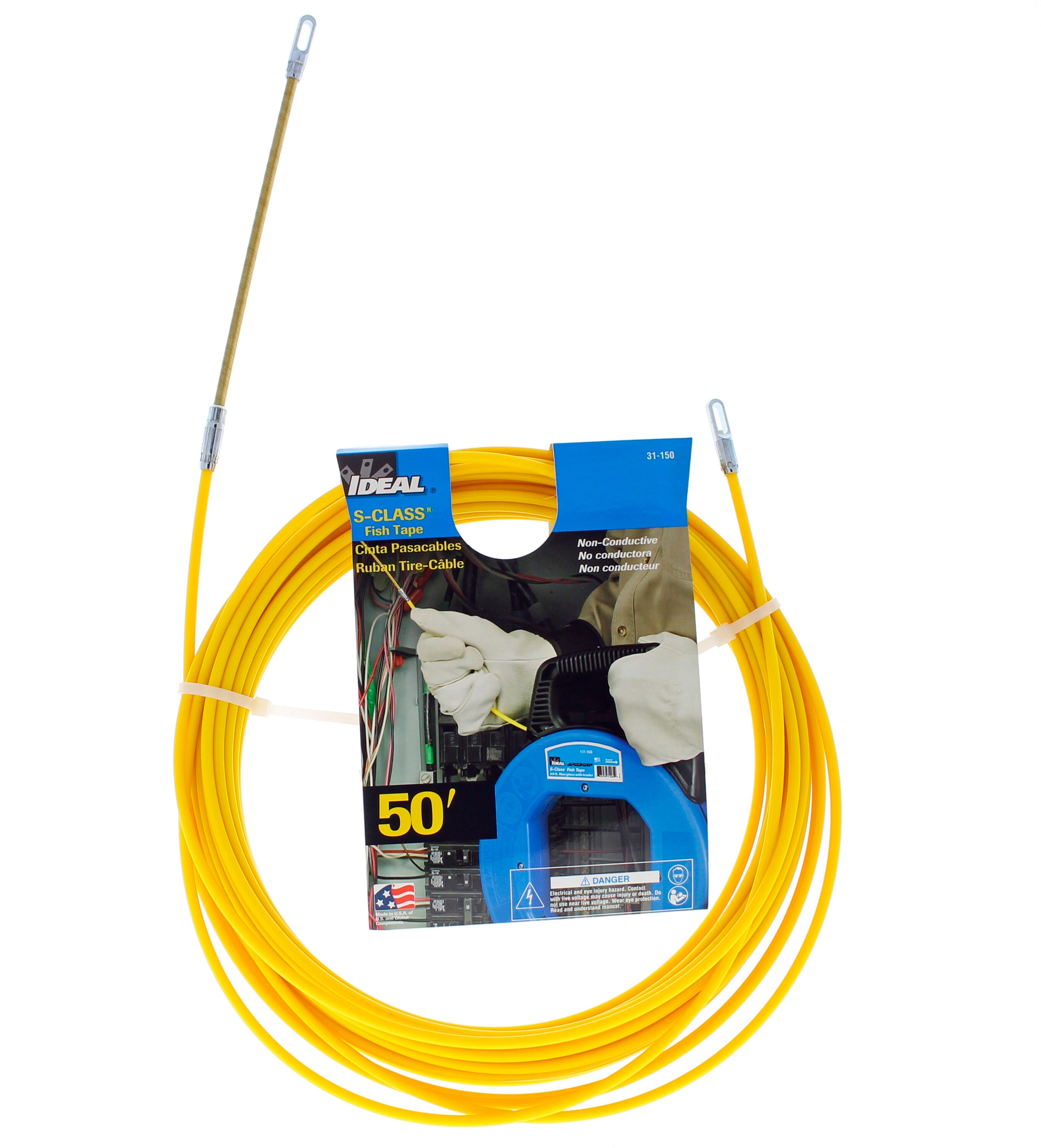 IDEAL S-Class 100-ft Fiberglass Fish Tape In The Fish Tape Poles Department  At