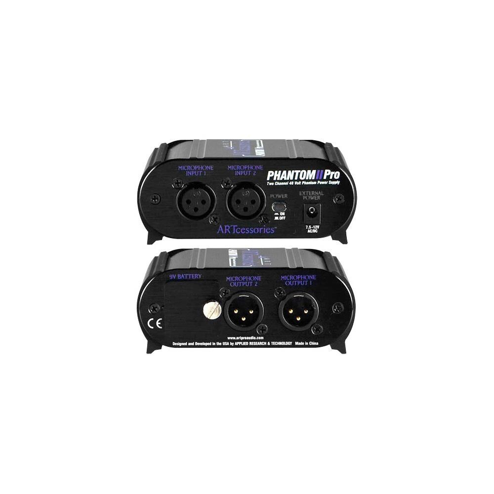 Art Pro Audio Phantom II Pro Phantom Power Supply Dual Ch