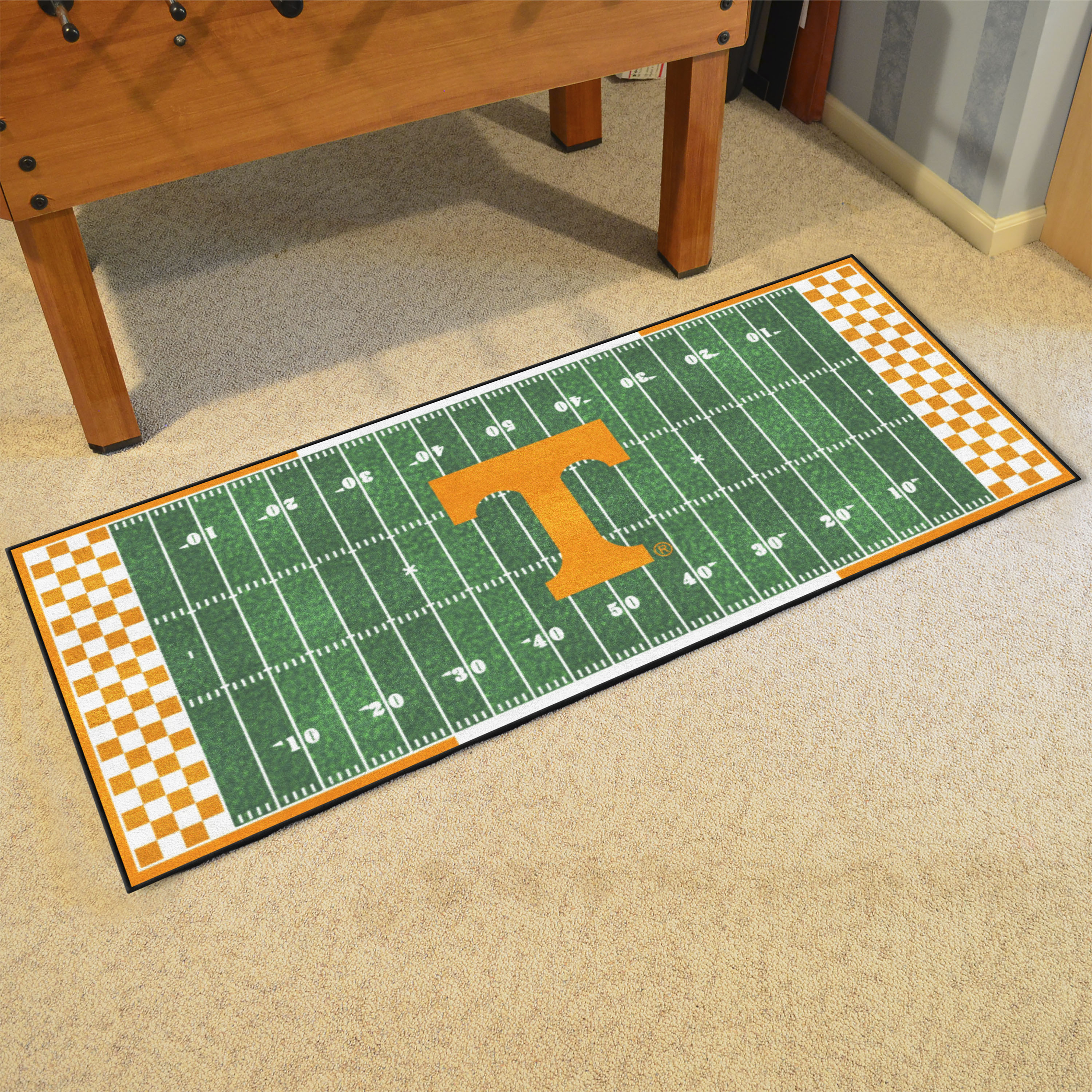 Fanmats Tennessee Volunteers Ncaa Field Runner 2 X 6 Green Indoor 