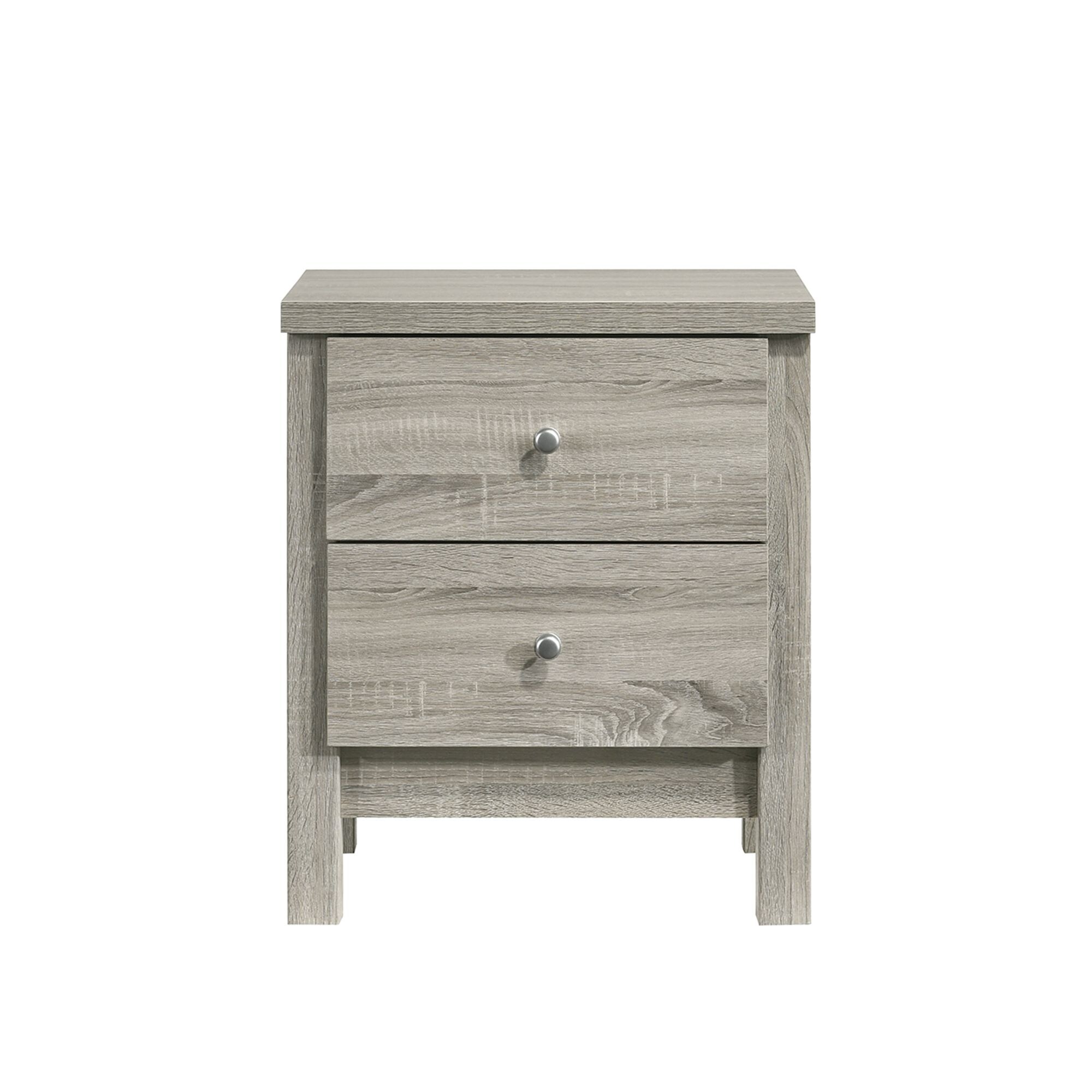 light grey wood nightstand