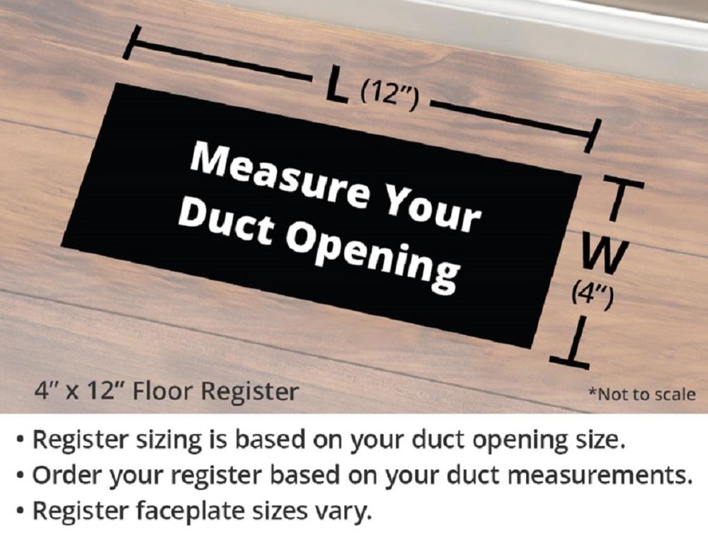 4-Inch x 12-Inch Duct Opening Measurements Satin Nickel Accord AMFRSNB412 Floor Register with Wicker Design