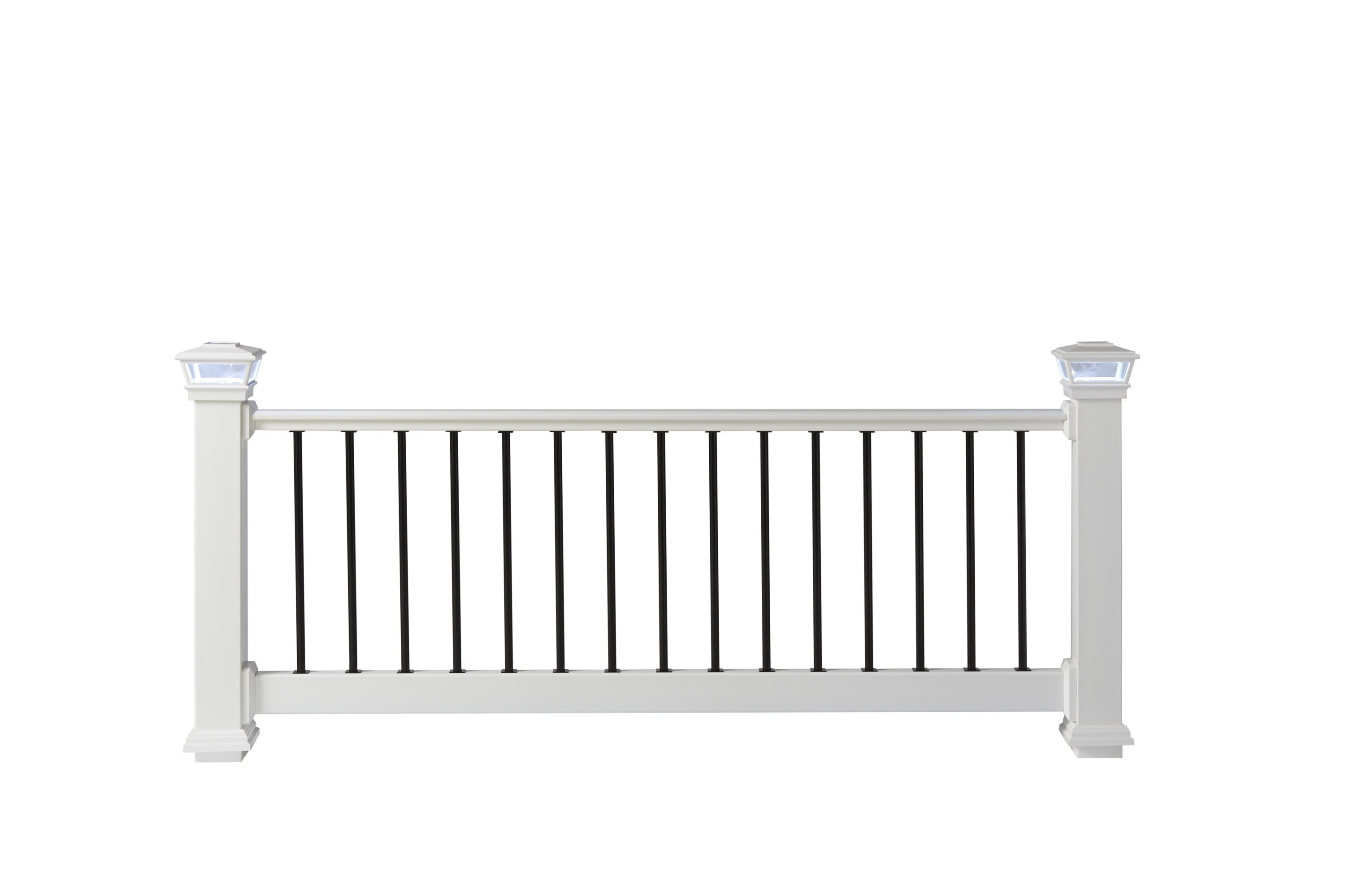 Fiberon White Sentry Rail  6 ft top & Bottom Set Item# 435621 new 
