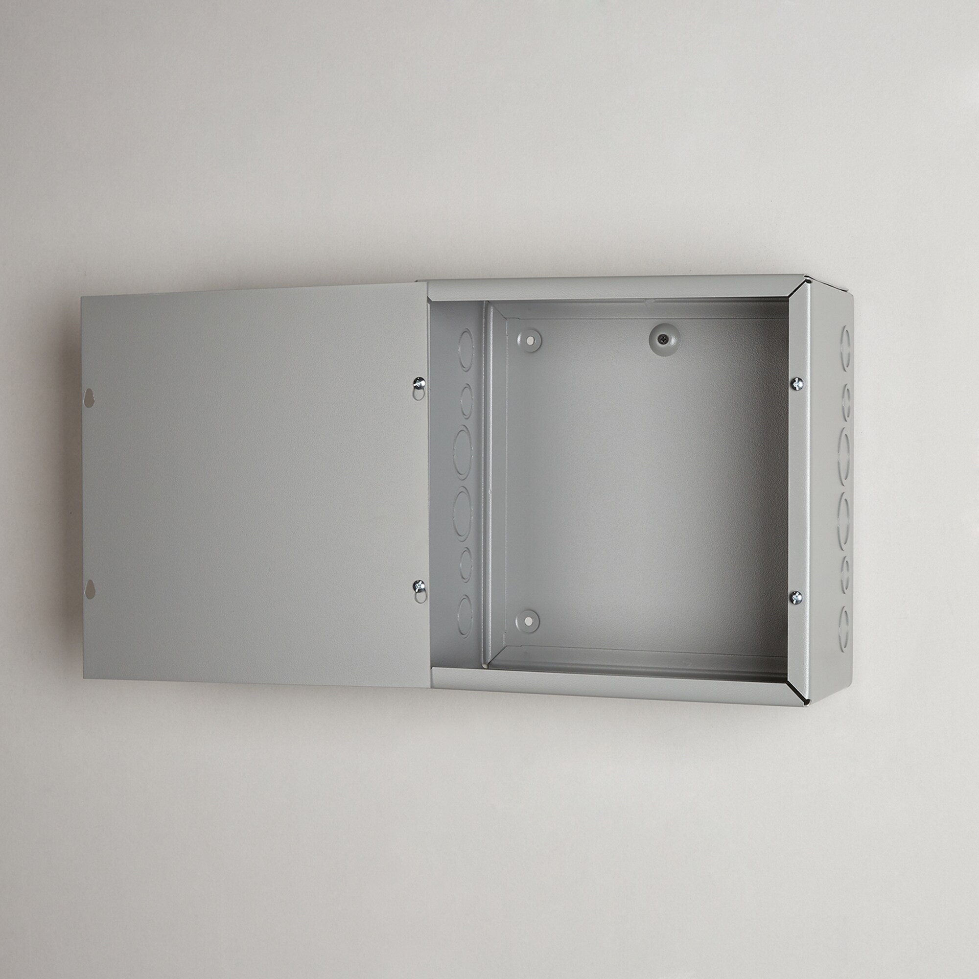 WIEGMANN Gray Metal Weatherproof New Work/Old Work Standard Enclosure Floor Electrical Box
