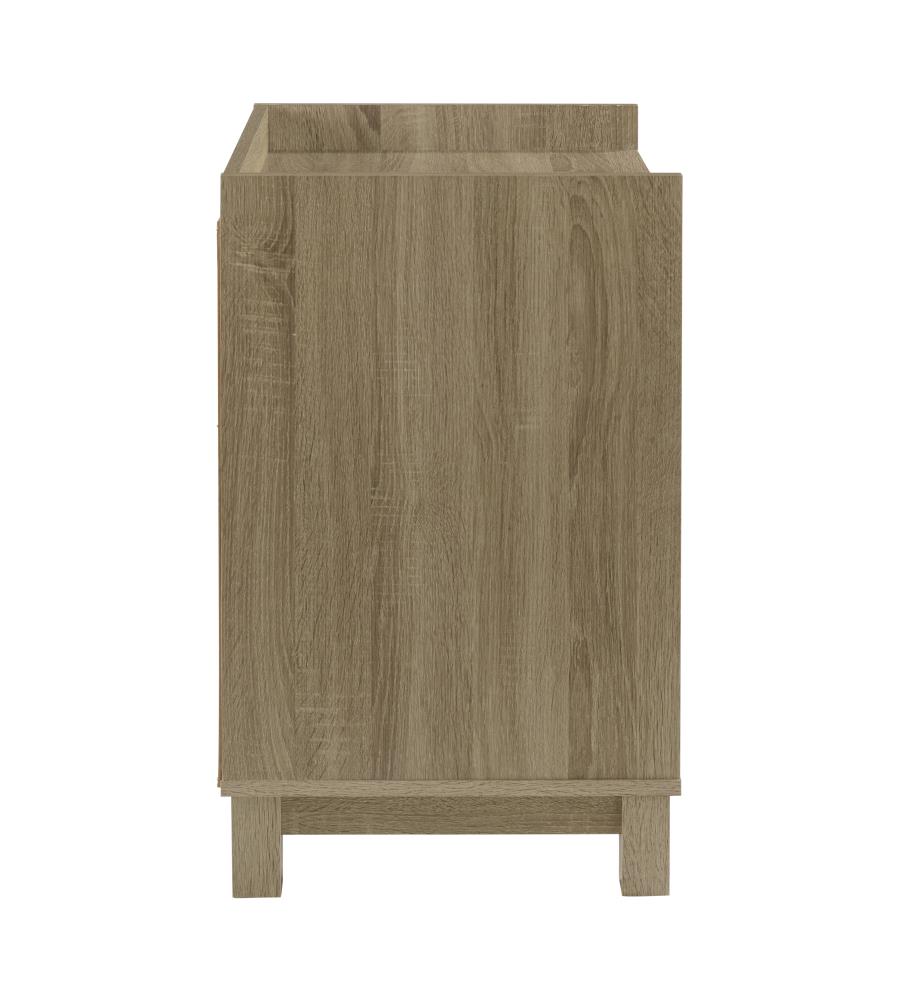 Linon Tracey Wood Filing Cabinet in Gray 