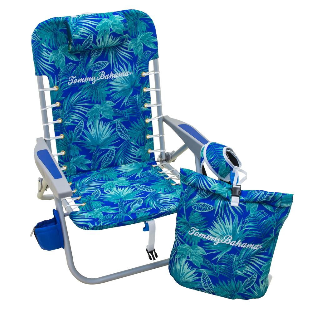 Tommy Bahama Removable Backpack Folding Beach Chair In The Beach Camping Chairs Department At Lowes Com