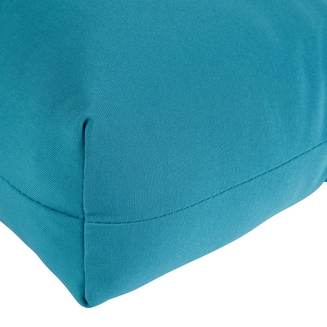 Round Outdoor Bistro Chair Cushion Teal Greendale Home Fashions 18 in set of 4 