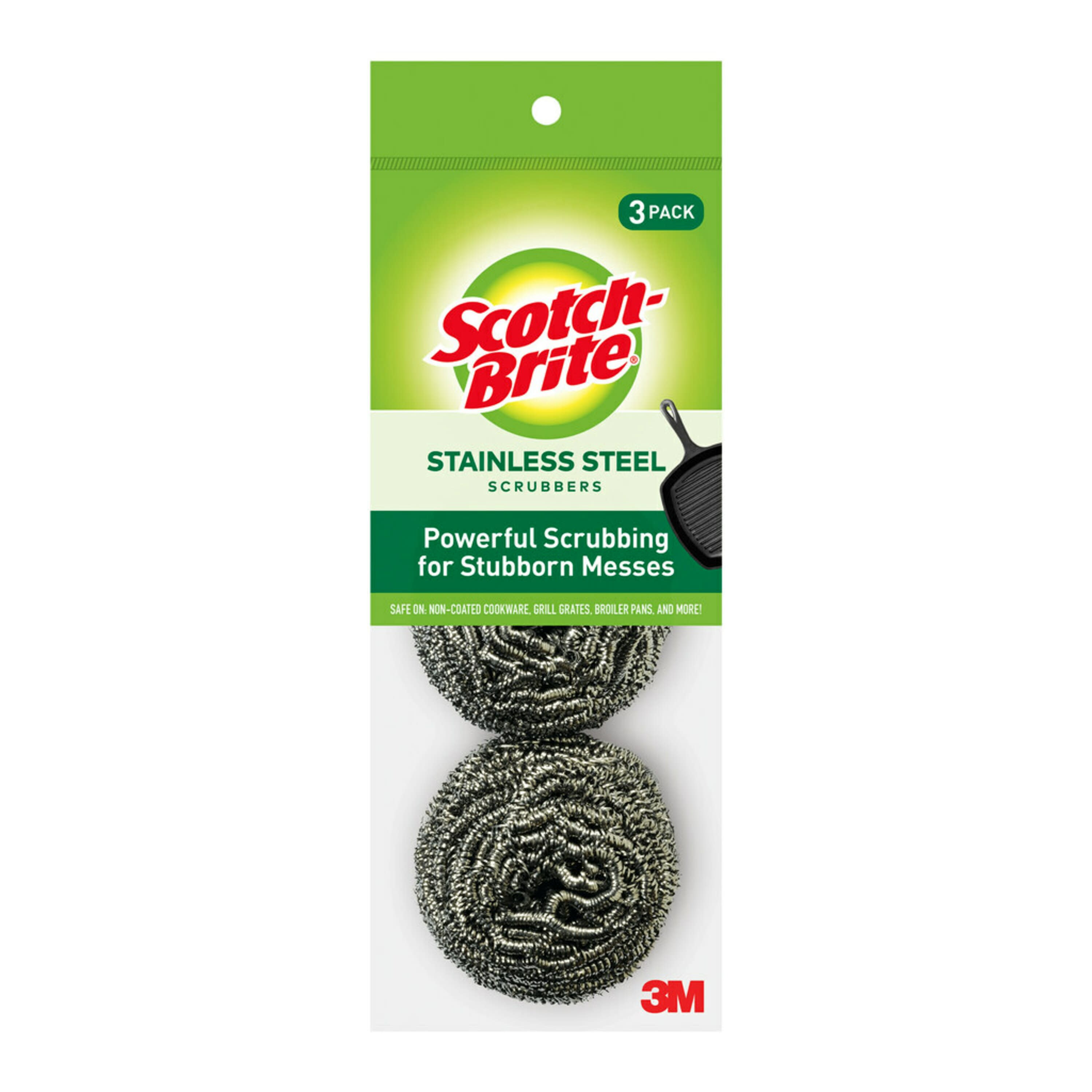 50 x Steel Scourer Washing Up Brush Sponge 2 Pack of 25 