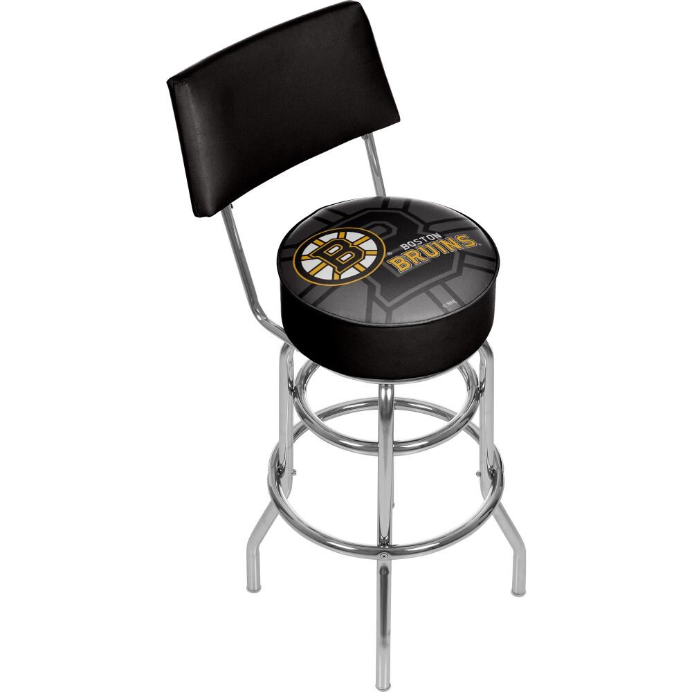 bar stools with metal ring on back