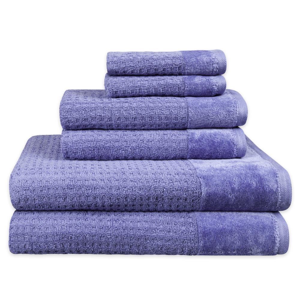 Dark Blue Bath Towels 100% Cotton 400gsm Medium Thickness Pack Set of 3 