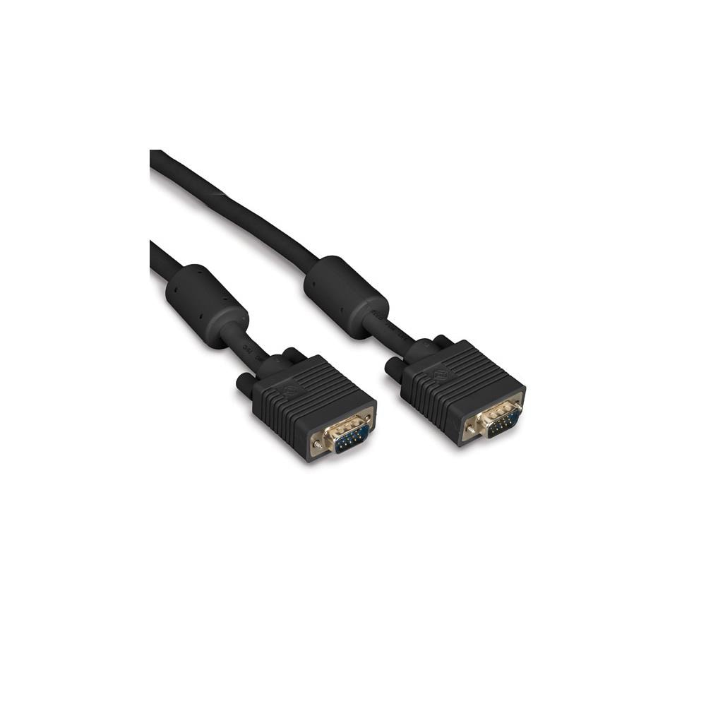 Black Box 20FT Black Male/Male VGA Video Cable Ferrite Core 