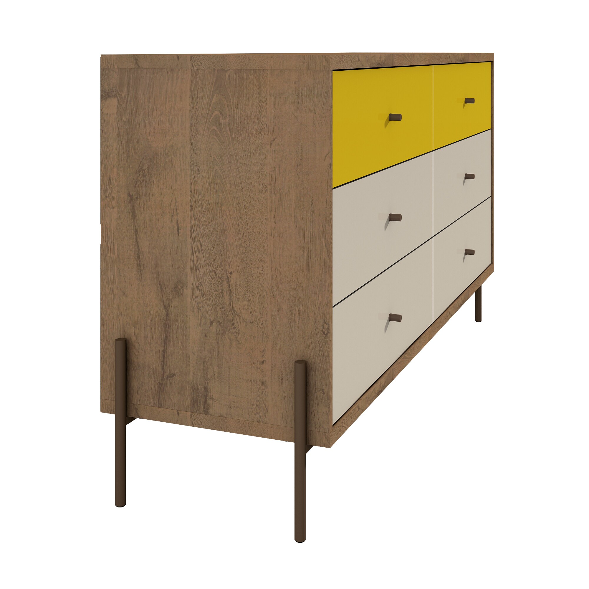 manhattan comfort joy 6 drawer dresser