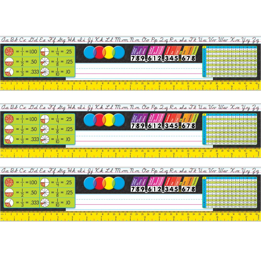 32 ct Trend Enterprises Inc T-699 Polka Dots Desk Toppers Name Plates Var Pk. 