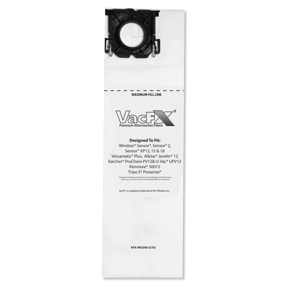 XP15 SRS18 XP18 20 Bag DVC Micro-Lined Bags Fit Windsor Sensor S12 XP12 S15 