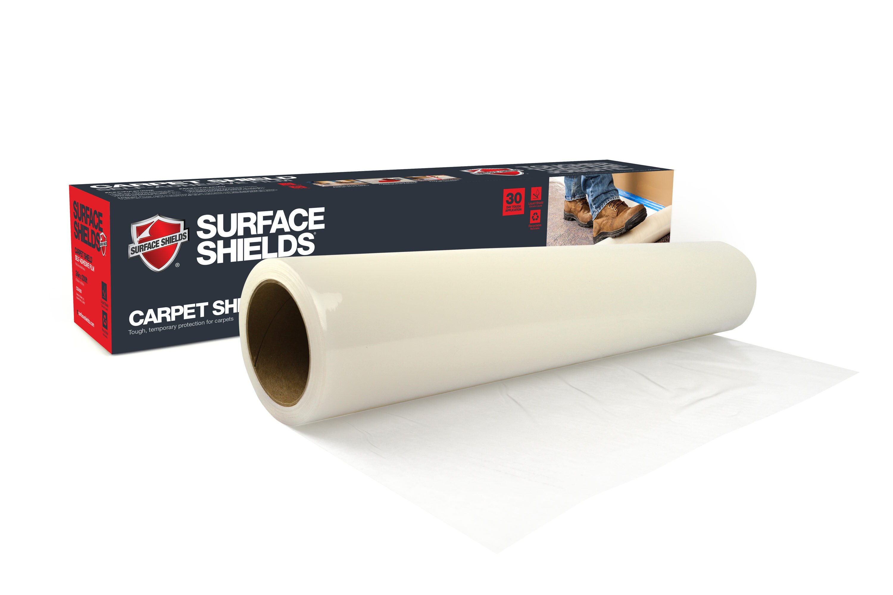 PLASTI Polyethylene Carpet Protection Film,300ft,13lb,Clear Clear PCC240300PP3 