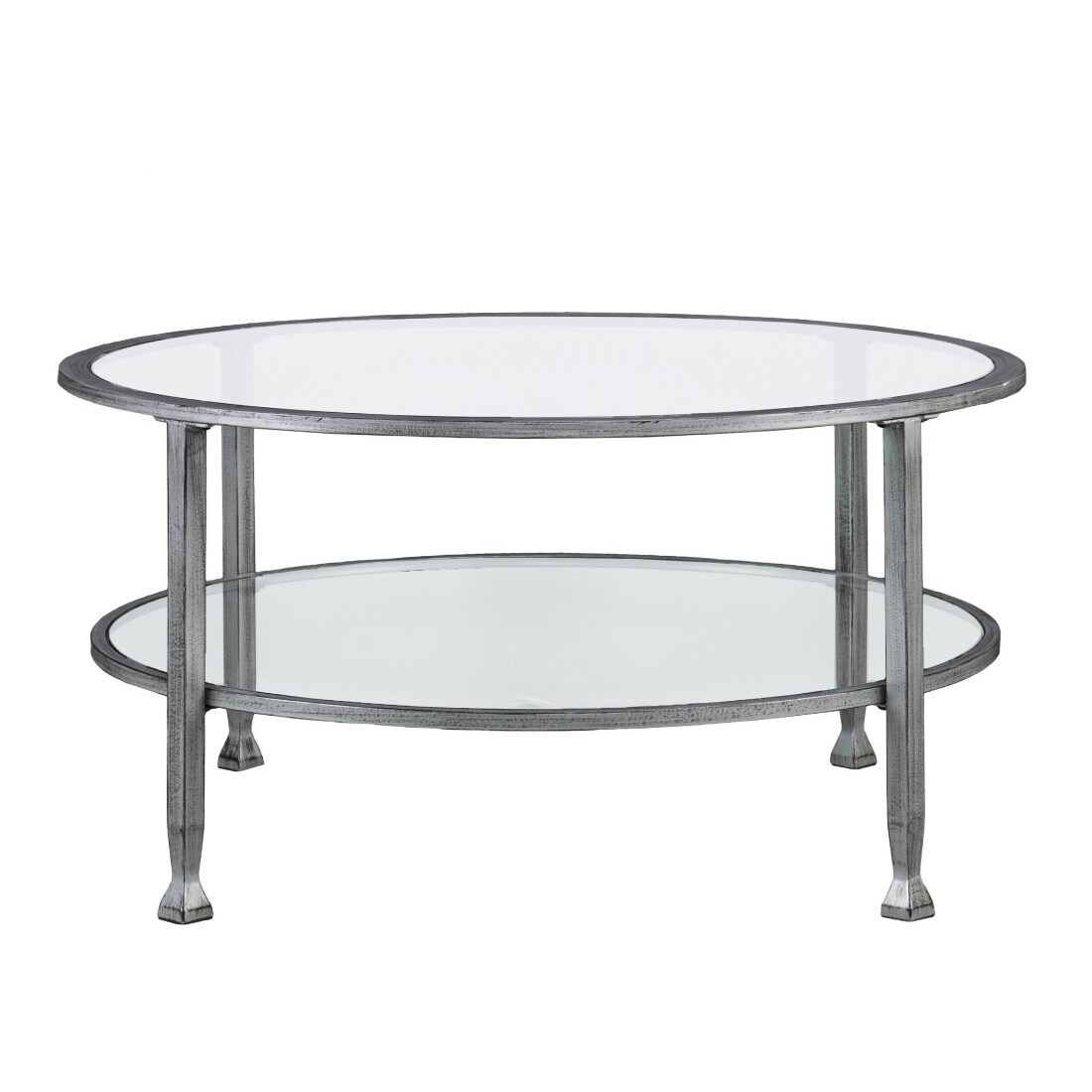 36 round glass coffee table