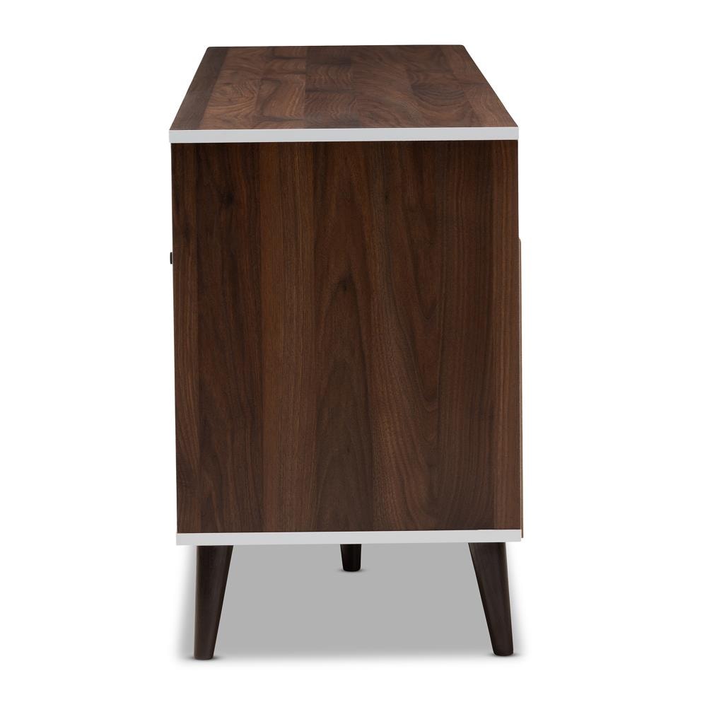 Details about   Baxton Studio Marion Modern TV Stand in Brown and White 