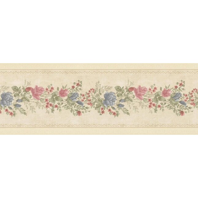 Brewster 418B132 Borders and More Stem Line Floral Wall Border Green 5.5625-Inch by 180-Inch 