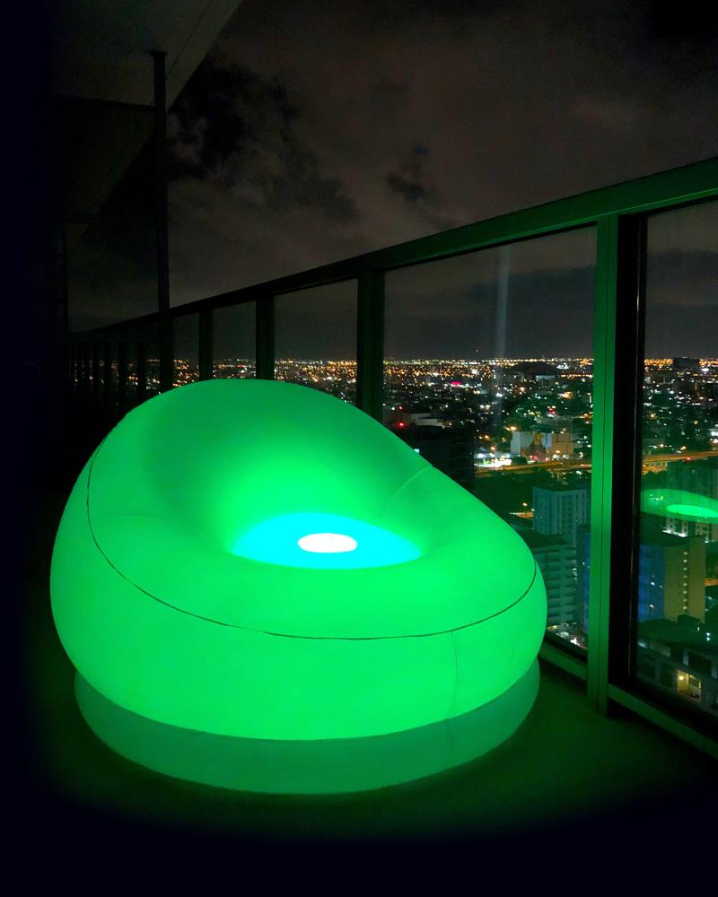 PoolCandy AirCandy Illuminated LED City Chair In The Inflatable ...