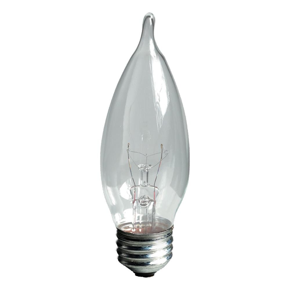 GE CA Type Decorative Crystal Relaxing Bulbs 40 Watt Medium Base 4 Bulbs 632030359430 