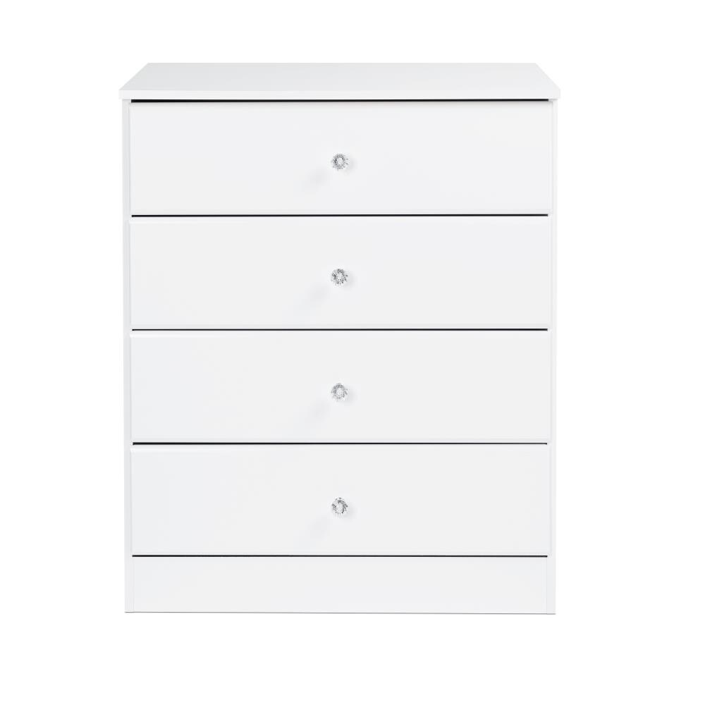 Prepac Astrid 4-Drawer Dresser  White WDBR-0401-1 NEW 
