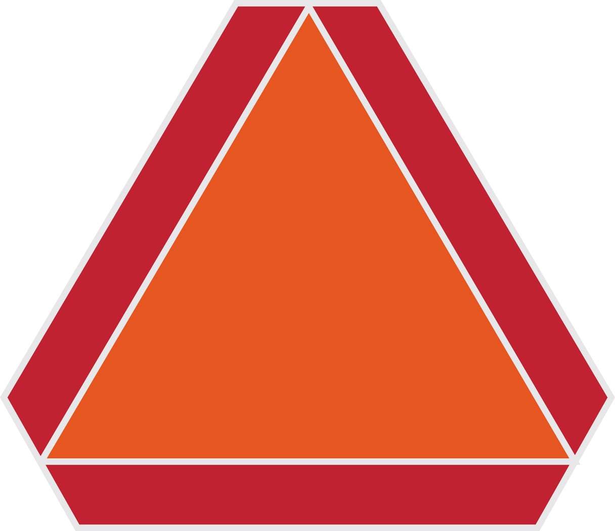 Warning Triangle for Post Top Garden Railway Sign Small 