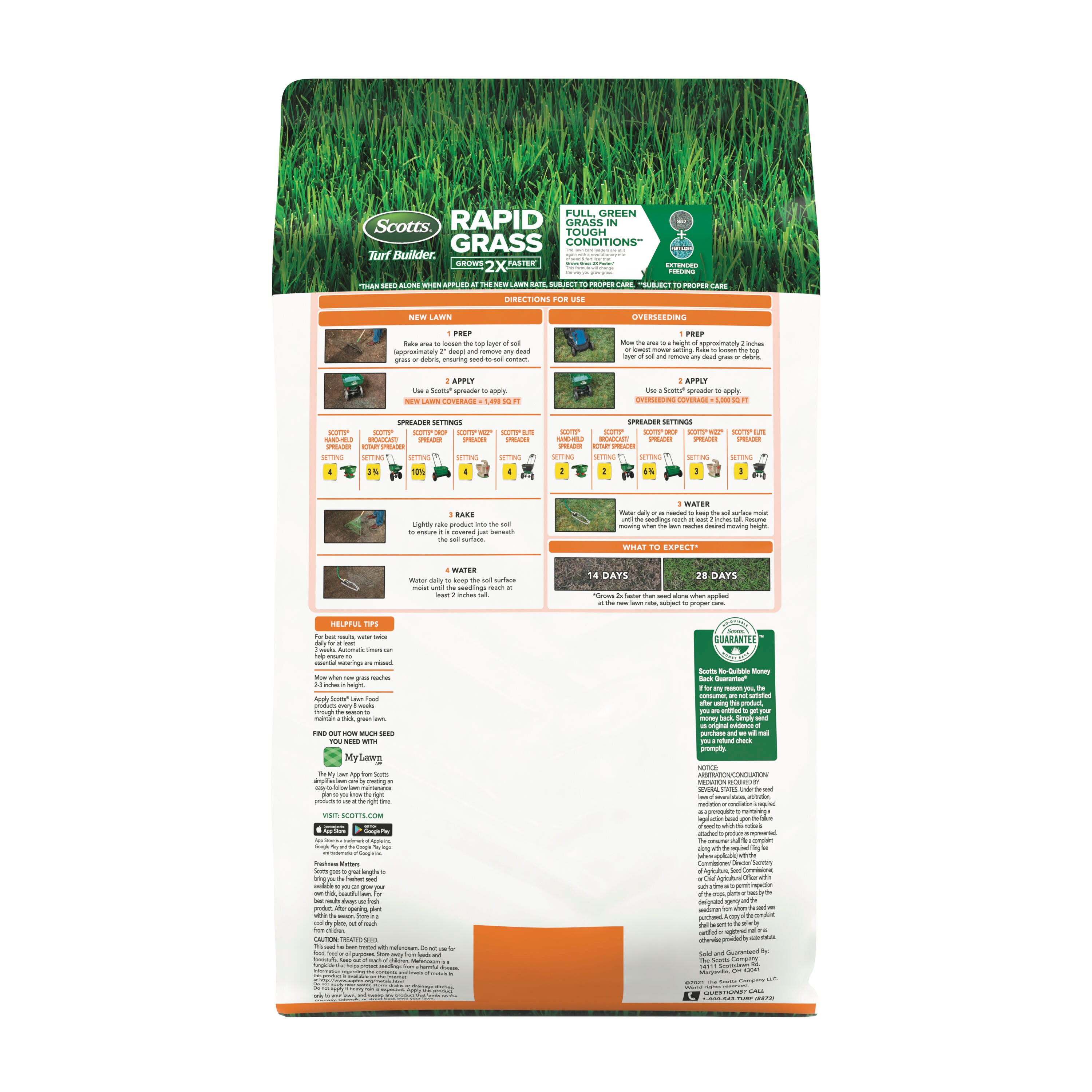 Scotts Turf Builder Rapid Grass 4lb Bermuda Grass Seed in the Grass