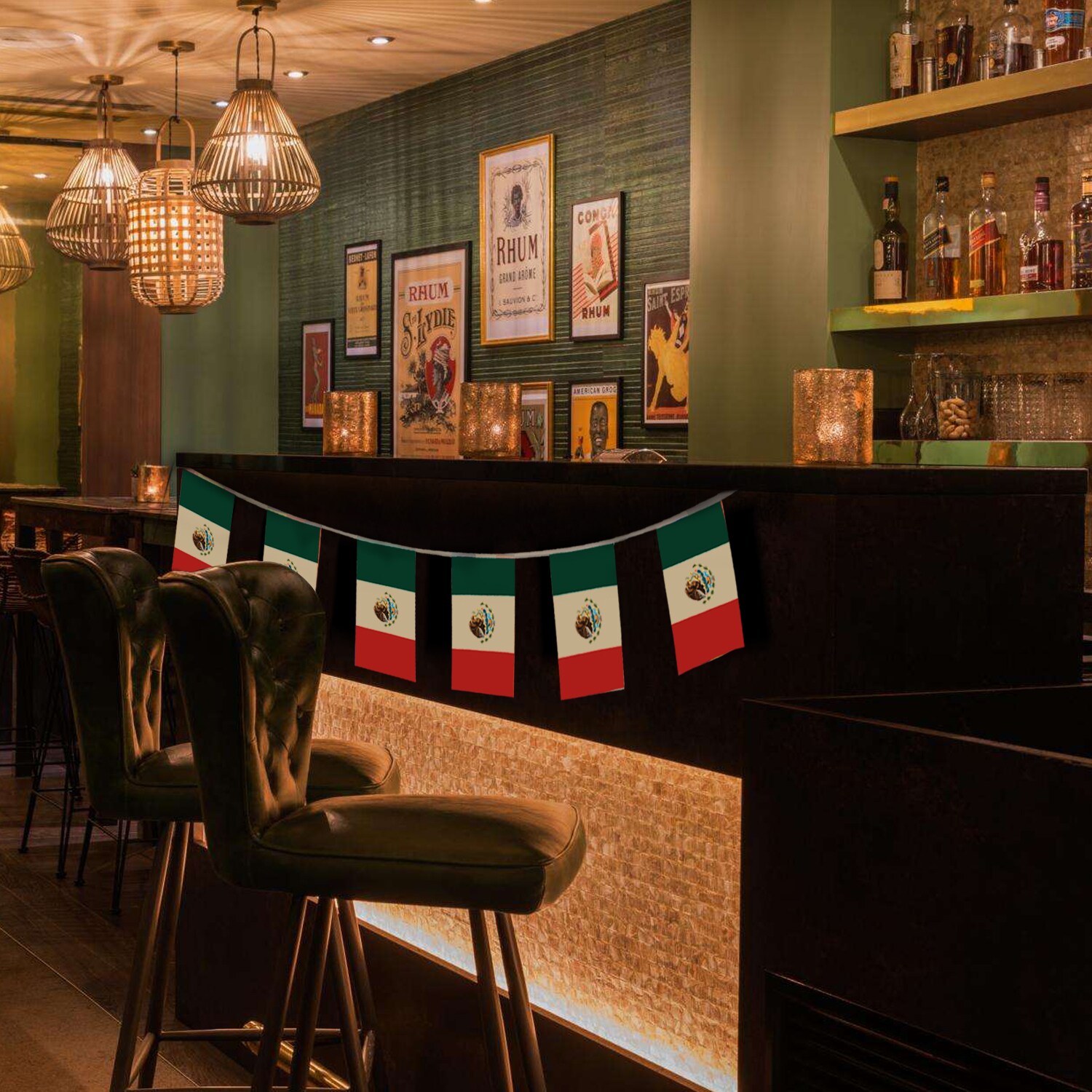 Bandera Anley United Mexican States String Pennant Banners Bandera Anley United Mexican States String Pennant Banners