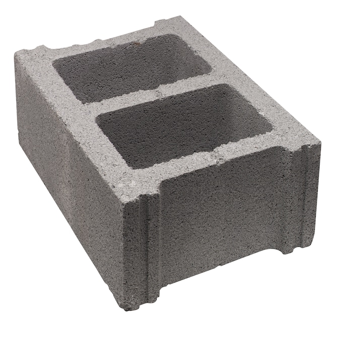 12-in x 8-in x 16-in Standard Cored Concrete Block in the Concrete