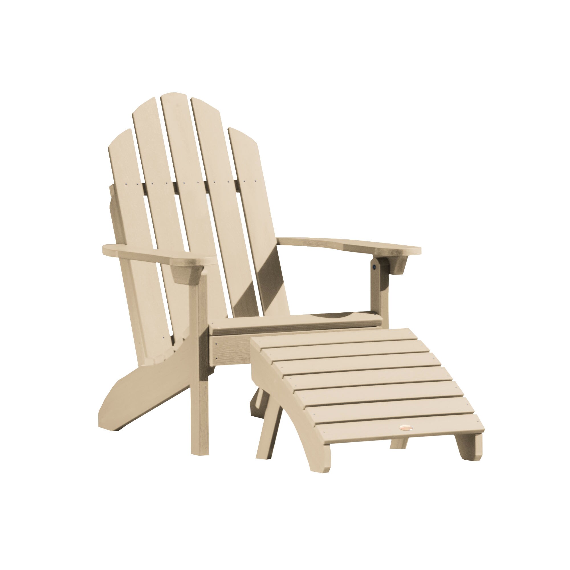 taupe plastic adirondack chairs