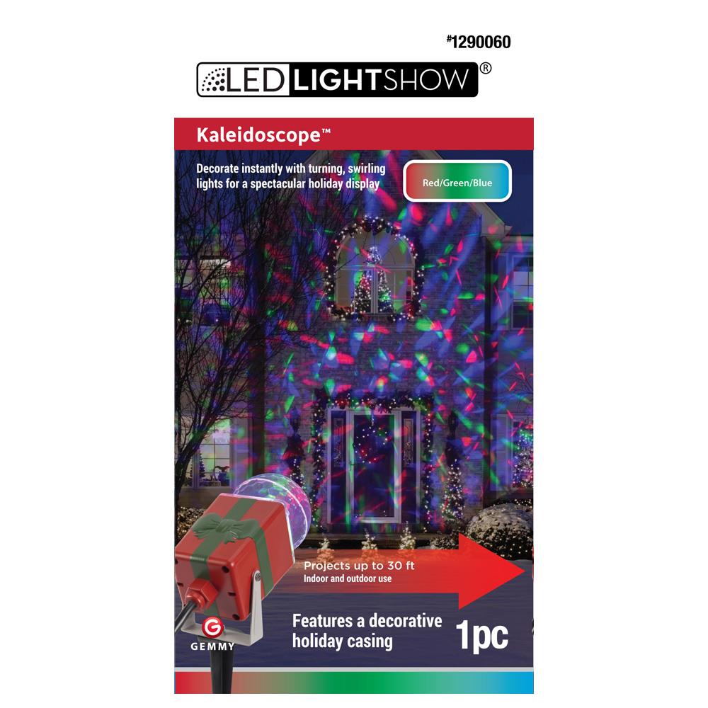 Christmas LED Lightshow Outdoor Kaleidoscope Spotlight NEW Red Green Blue 