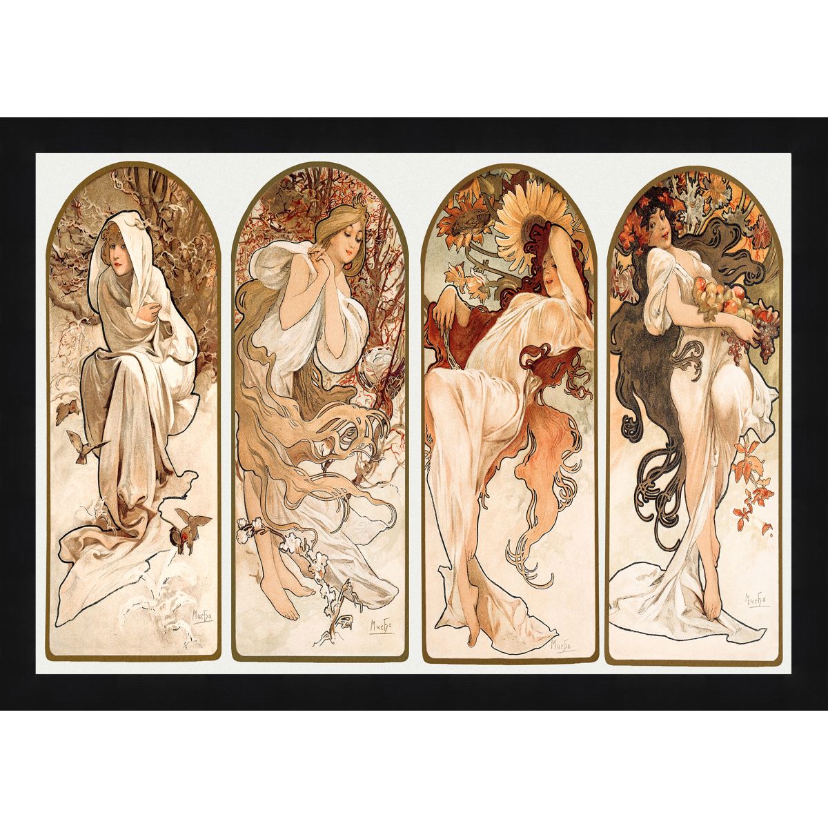 alphonse mucha seasons original