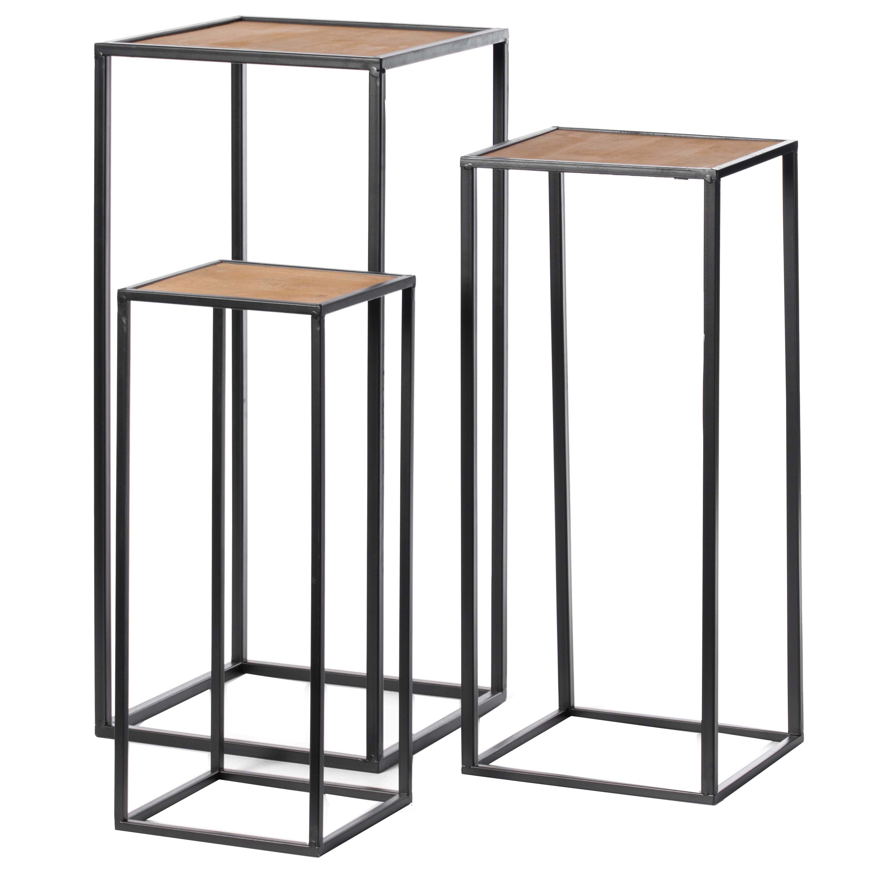 Vintiquewise Modern Nesting Display Tables Accent Side End Table, Set 3 in the End department at Lowes.com