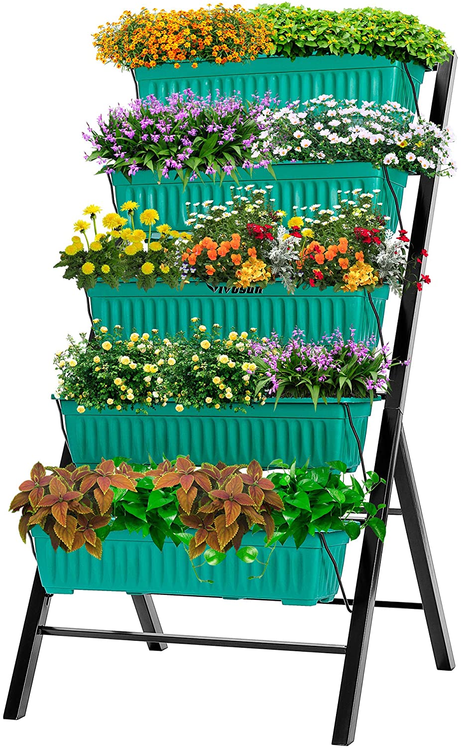 VIVOSUN Elevated Raised Plastic Garden Bed Kit Vegetable Flower Planter Grow Box 