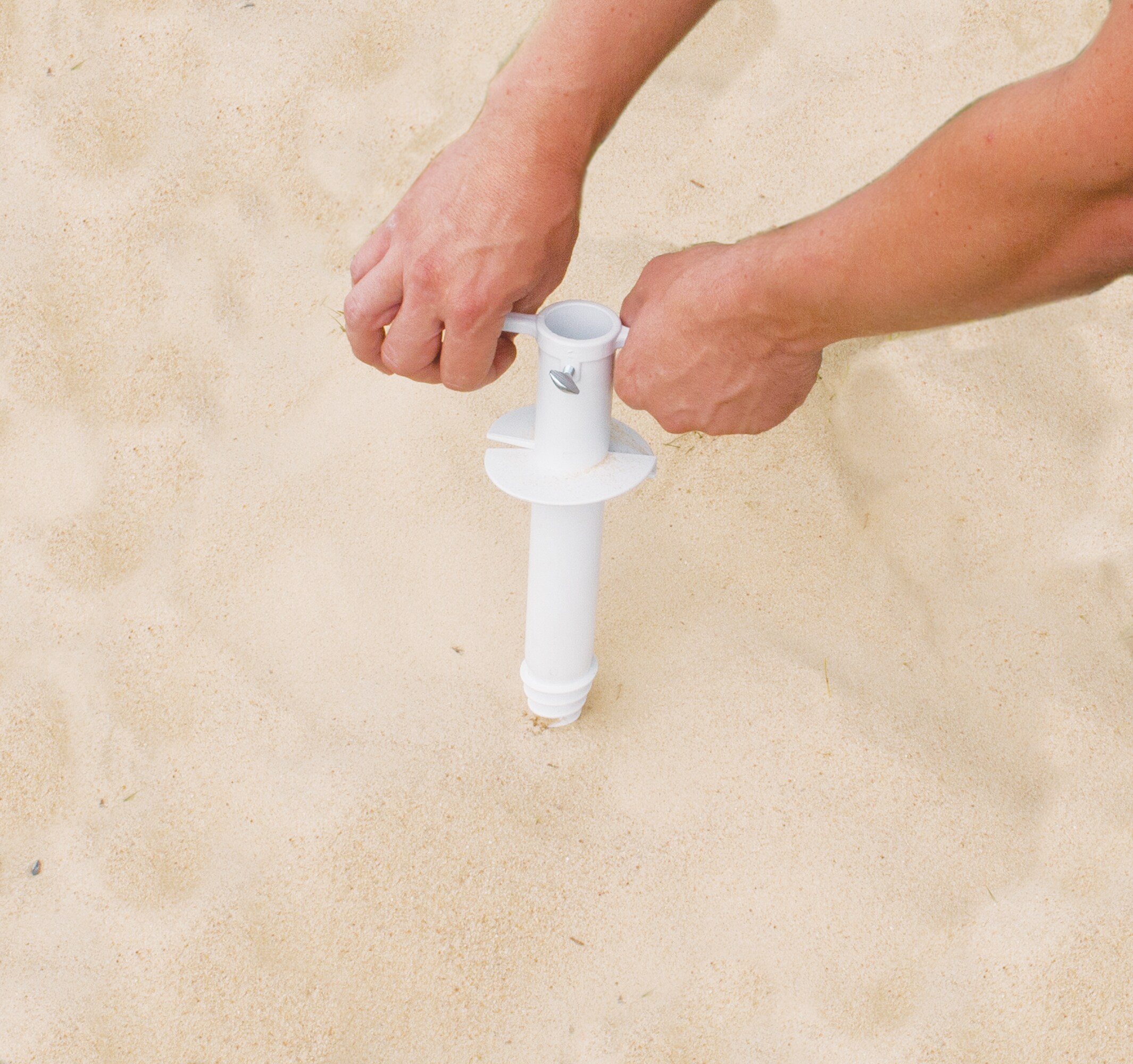 Rio Brands XCB202CB-01 Beach Umbrella Sand Anchor White 