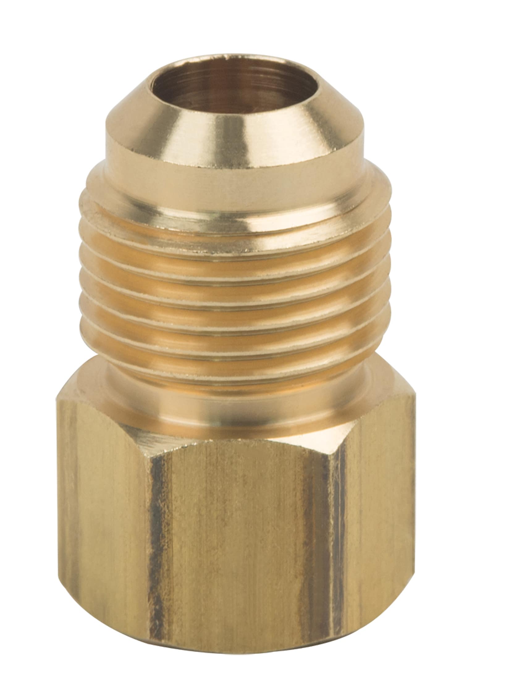 Brass Pipe 3/8" male x 1/4" male Fitting 90 degree adapter