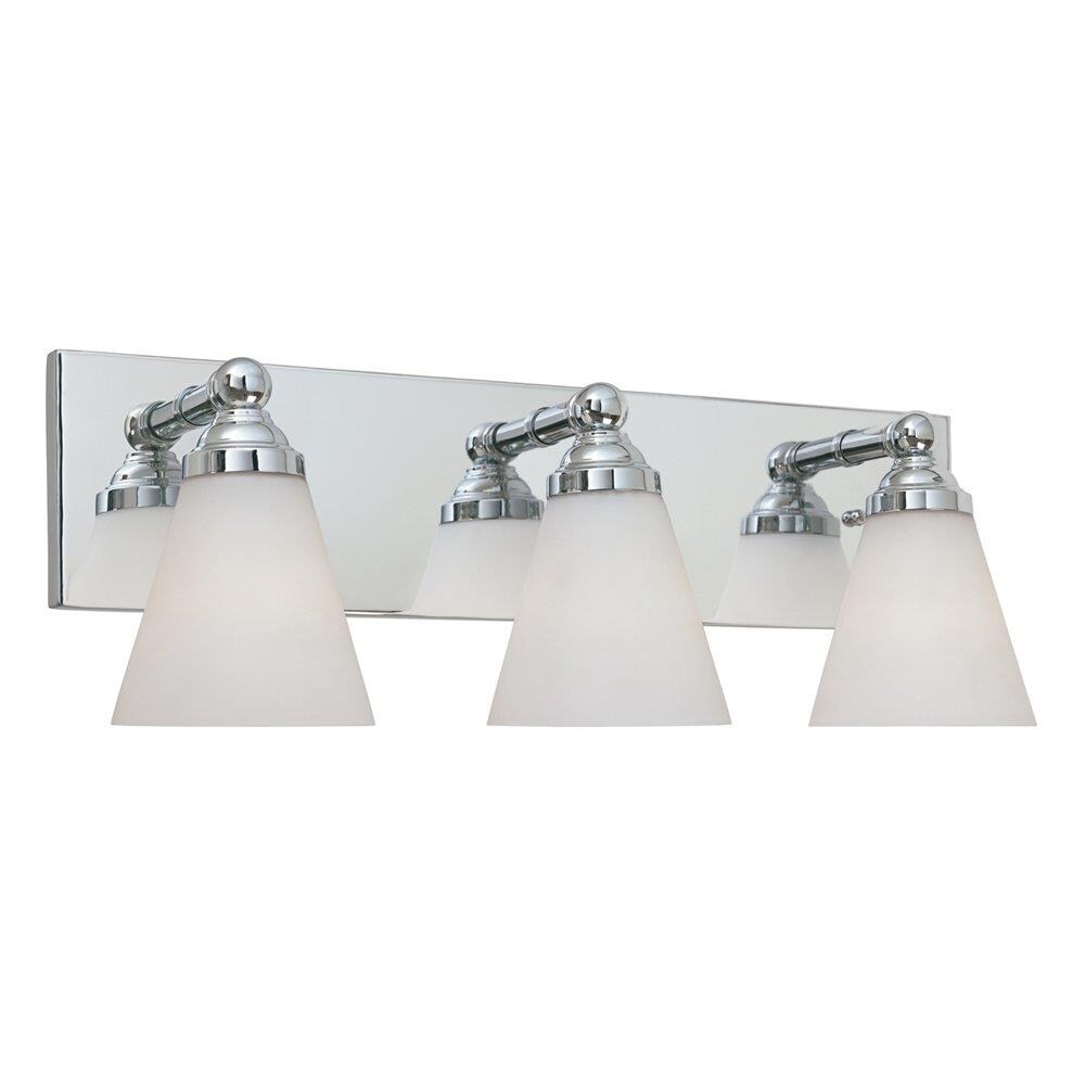 bathroom light fixture chrome