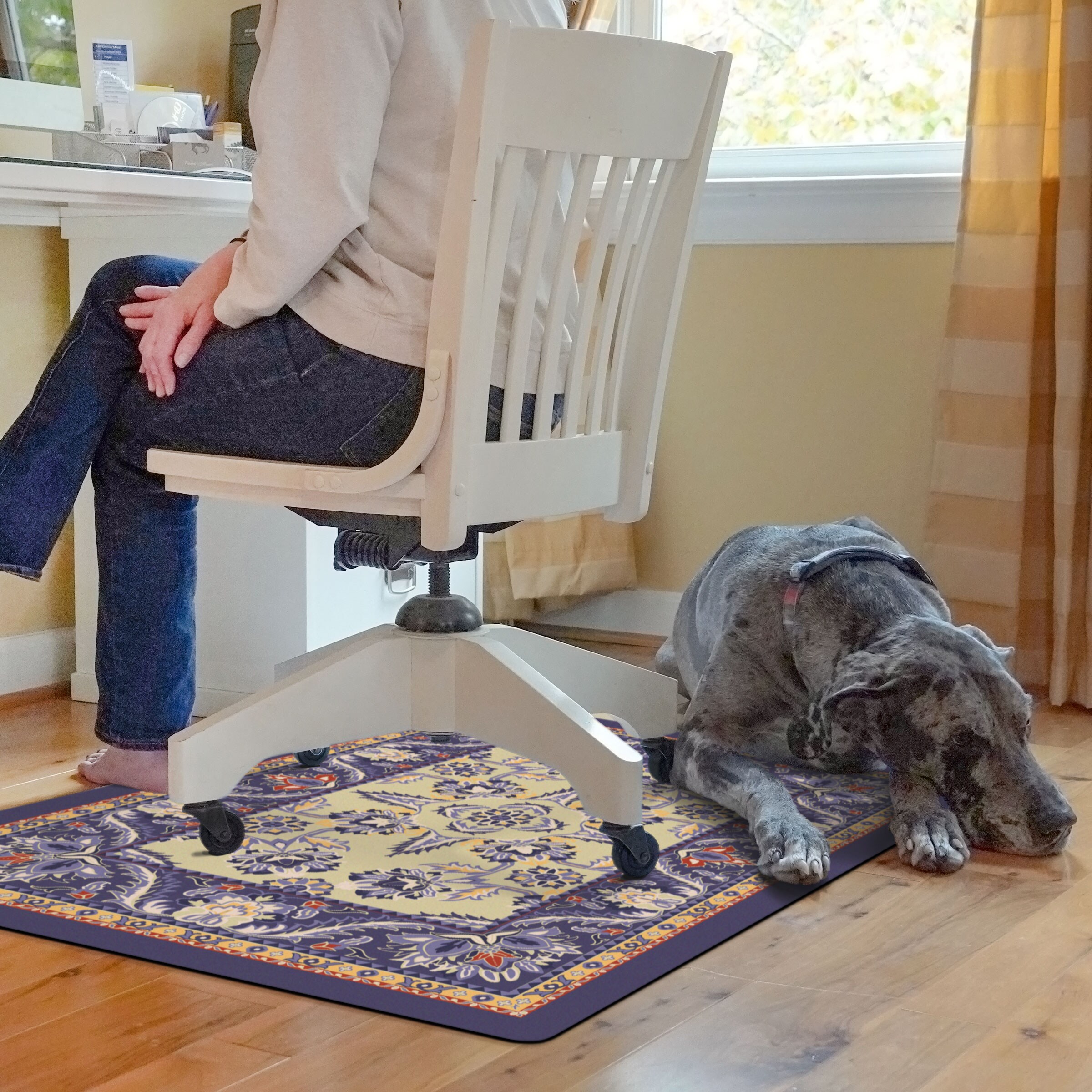 decorative computer chair mat