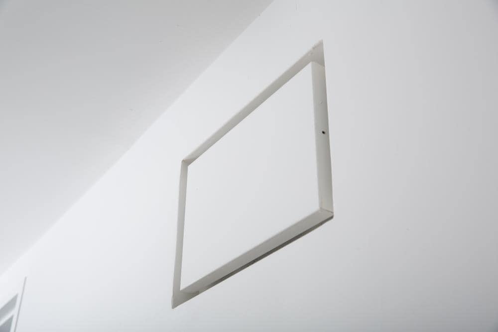 Aria Vent 10in x 14.25in Adhesive Mount Vent Cover in Satin White in