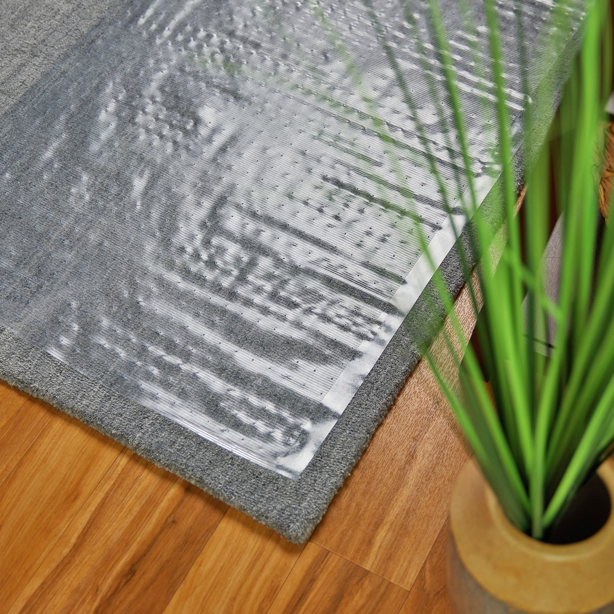 Clear Calder Vinyl Carpet Protector 68cm Width Roll Mat Guard Home Office Sheet 