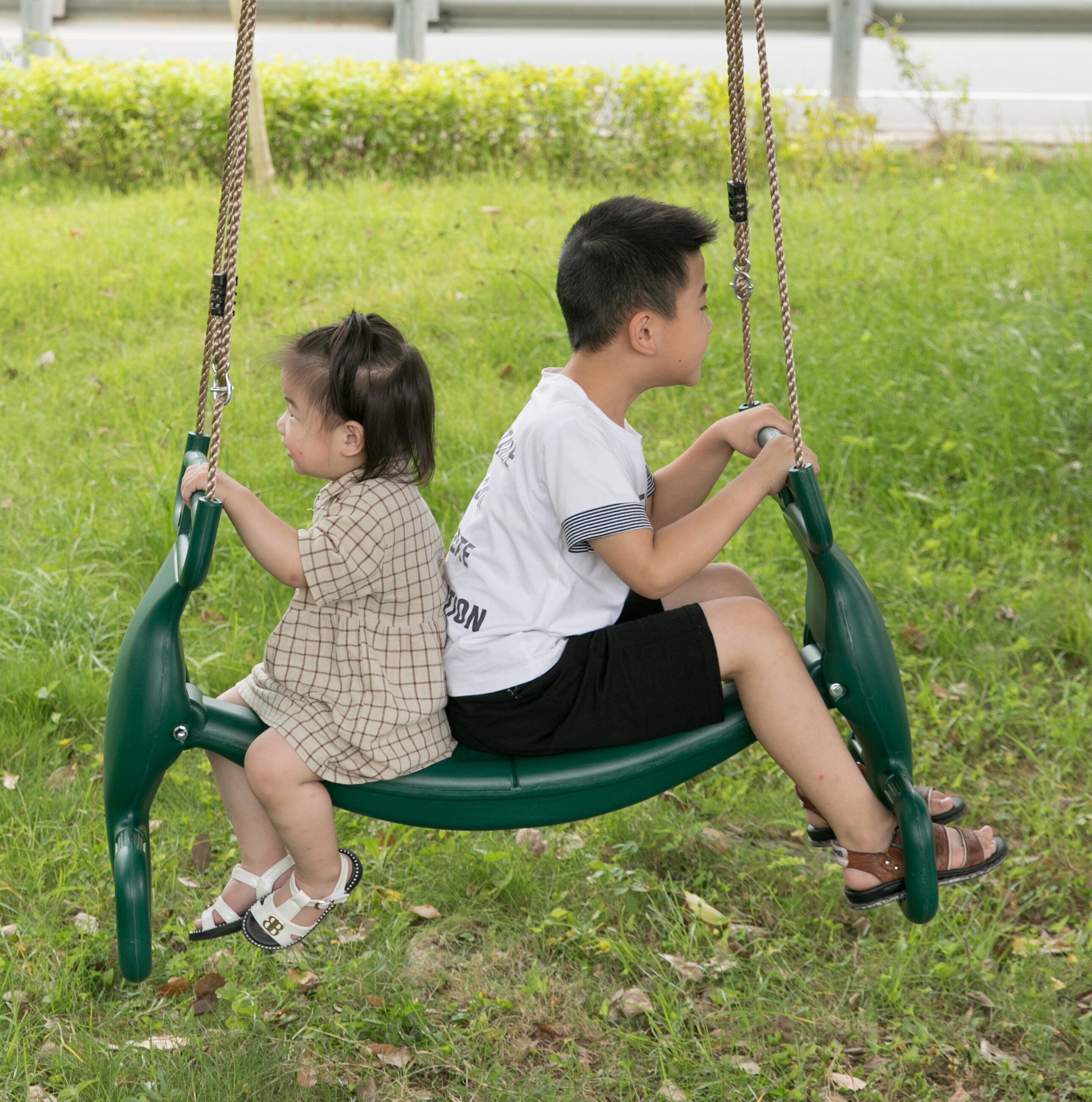 with Fully Coated ChaiYellow PLAYKIDS SwingSet Glider Swing Glider Horse glider 