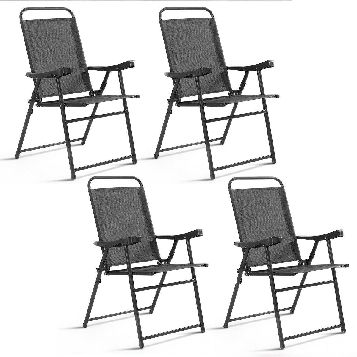 never rust aluminum sling folding chair in bronze