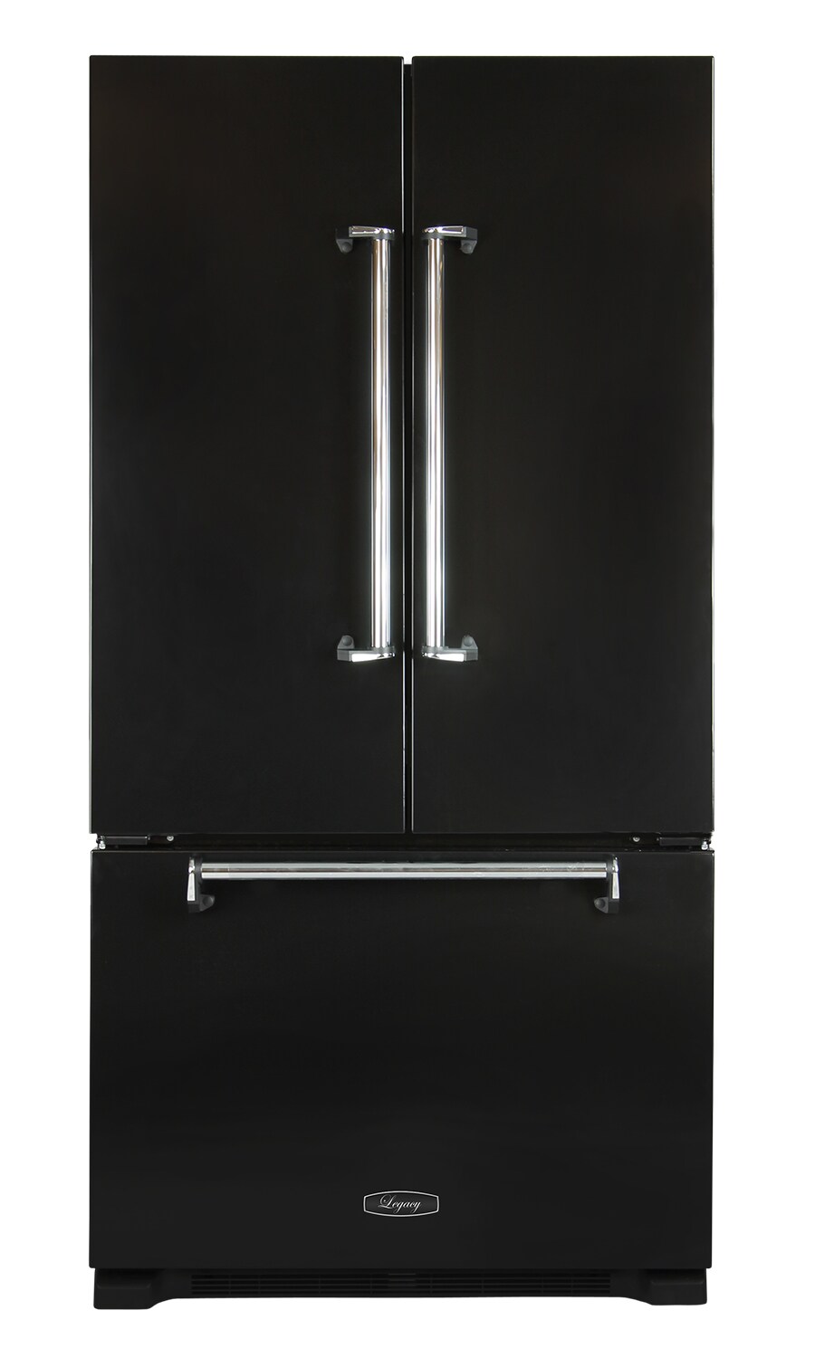 Marvel Legacy 22 2 Cu Ft Counter Depth French Door Refrigerator With Ice Maker Black In The French Door Refrigerators Department At Lowes Com