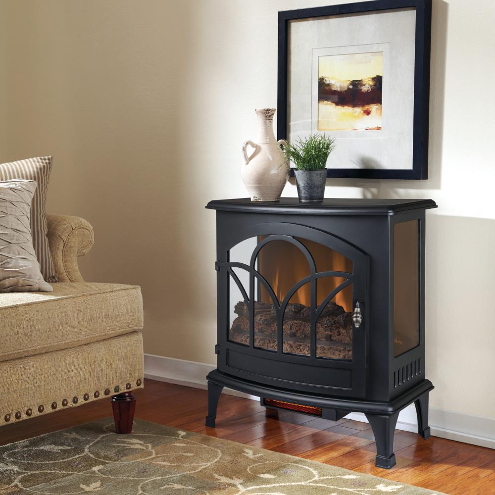 Compact Panoramic Infrared Electric Stove w/ Electronic Thermostat Black 25 in 