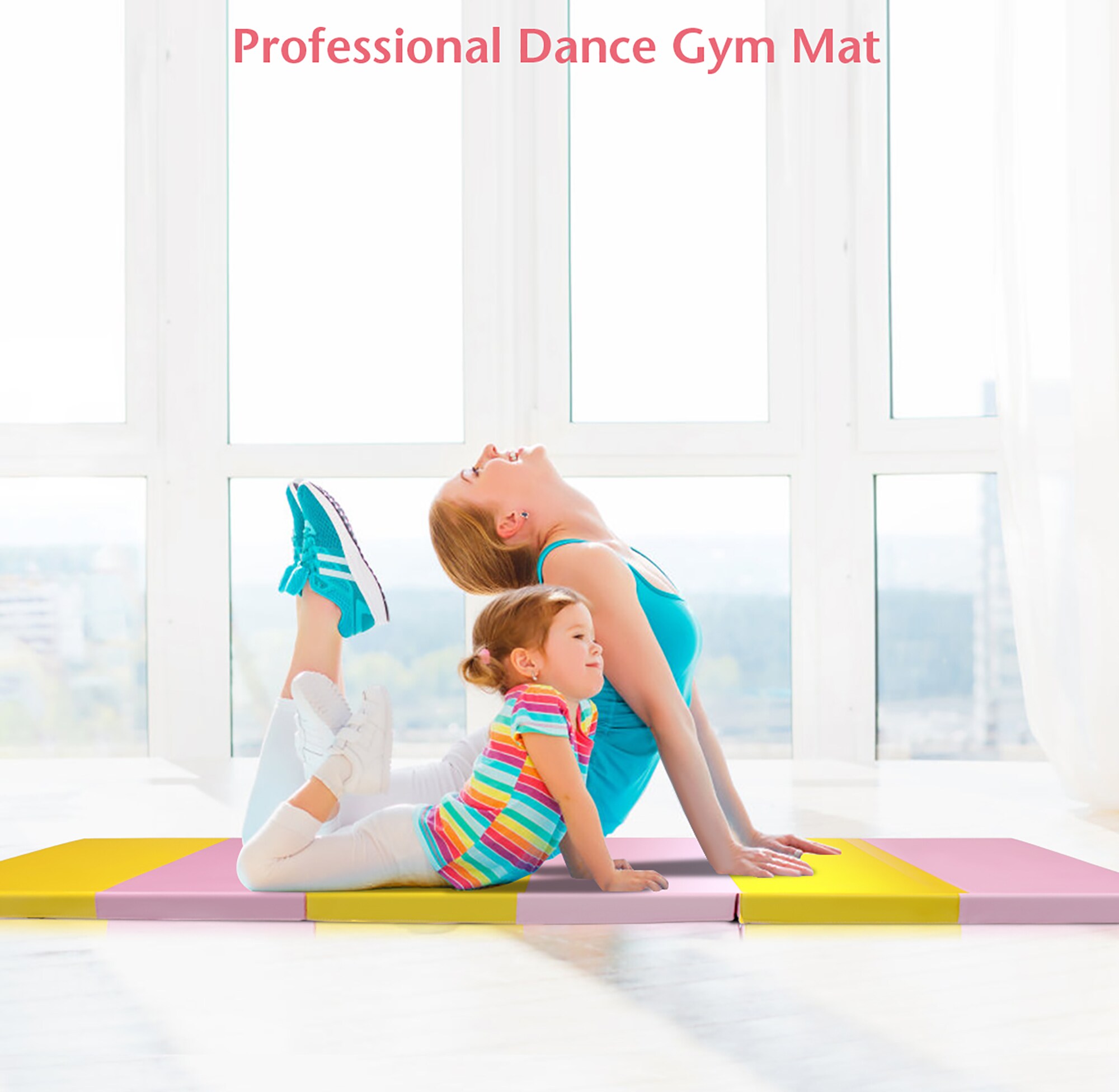 6' x 2' Durable Exercise Non-Slip PU Leather Gym Mat Gymnastics Yoga Dancing 