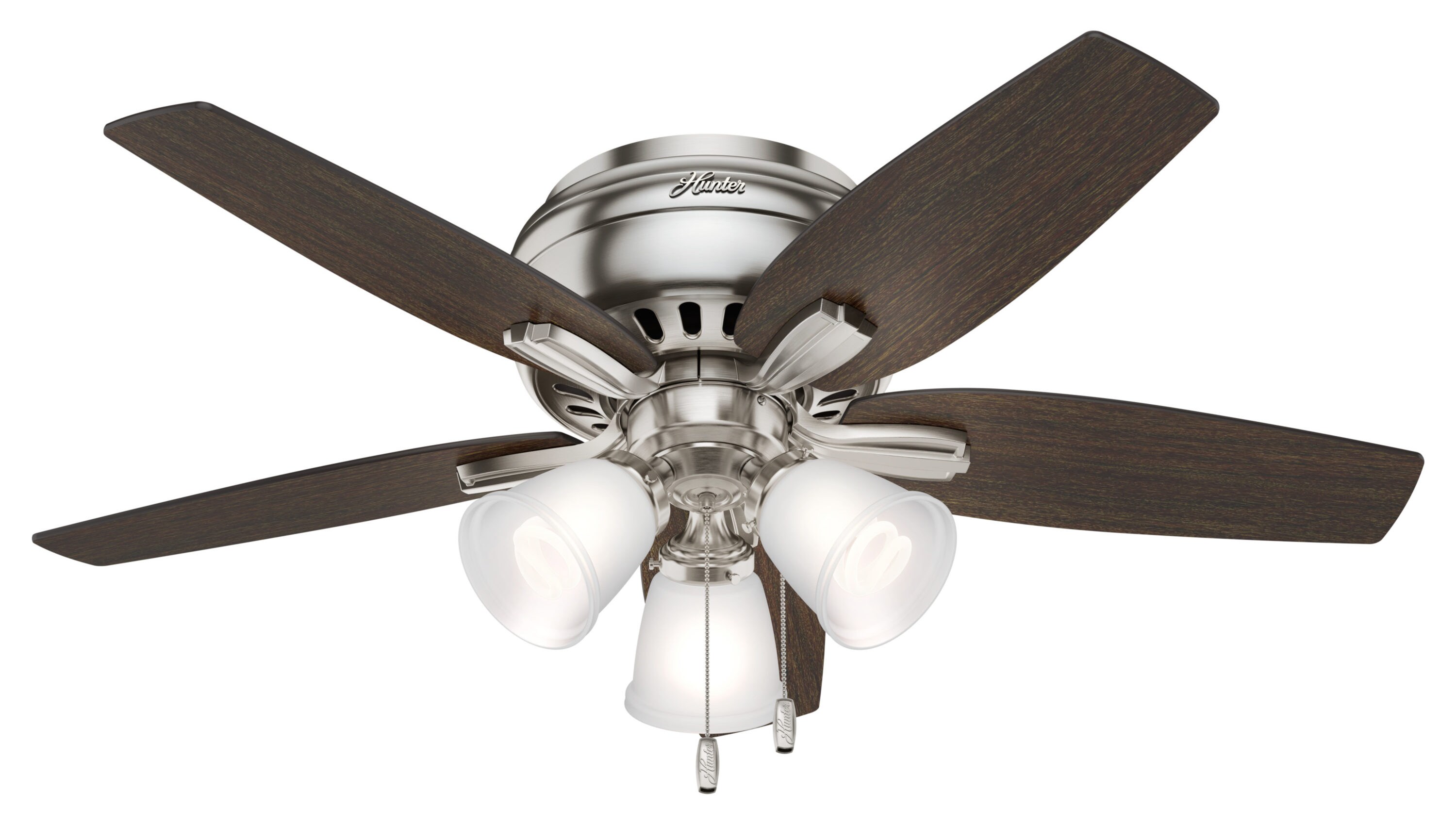 Satin Nickel or White 42 Inch Ceiling Fan with Light Kit Oil Rubbed Bronze 