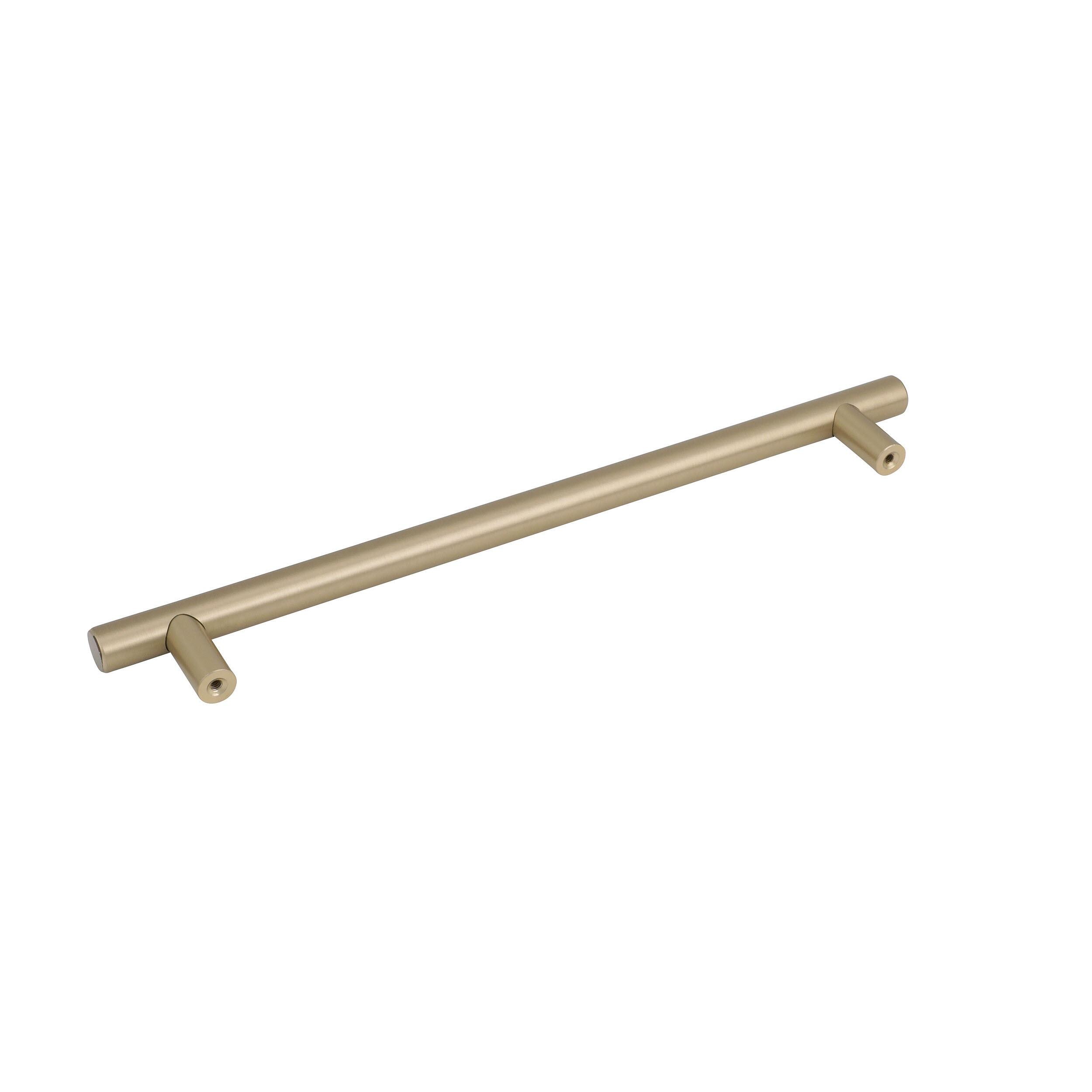 Amerock Bar Pulls 12-in Center to Center Golden Champagne Cylindrical Bar For Use on Appliances Drawer Pulls