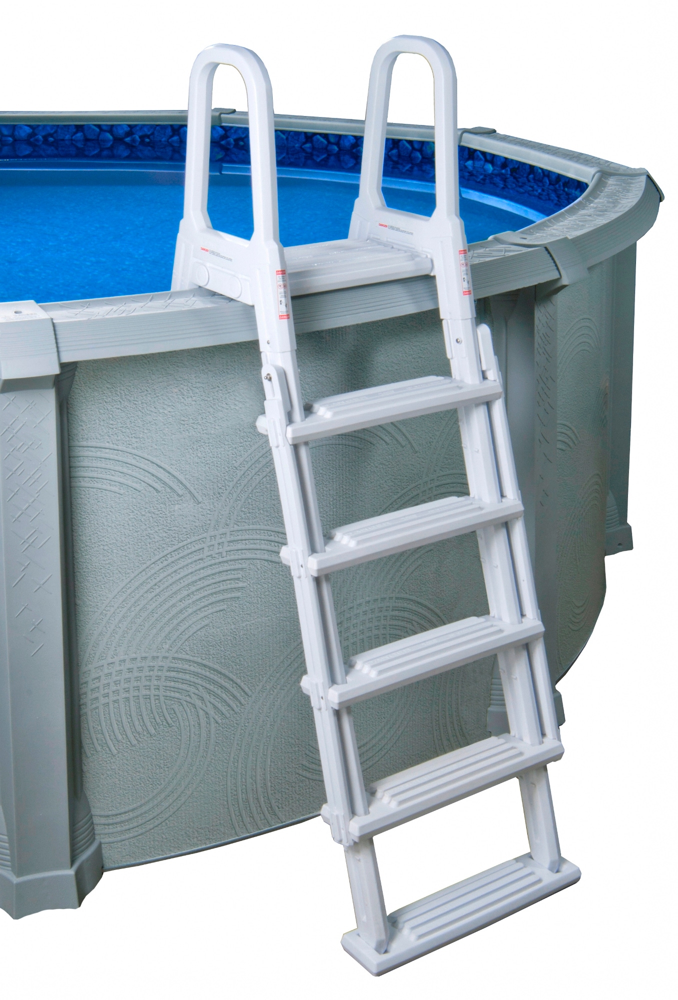 Blue Wave Flip Up 54 In Polyethylene A Frame Pool Ladder Hand Rail In The Above Ground Pool 9193